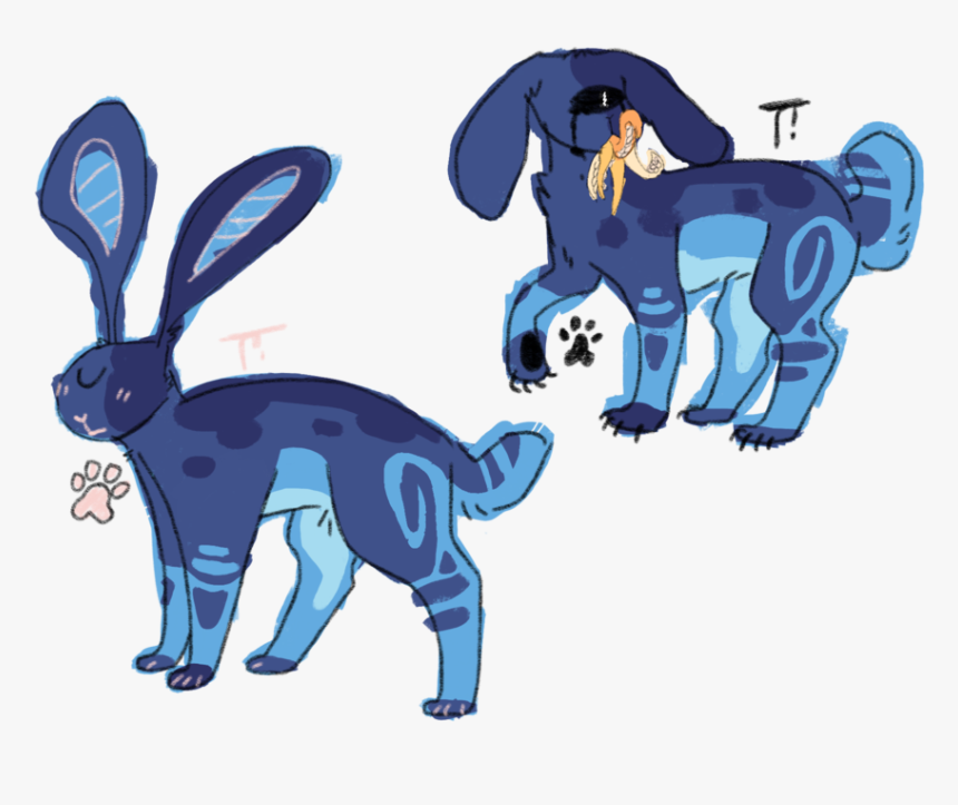 Tentacle Rabbit By Catsonq - Cartoon, HD Png Download