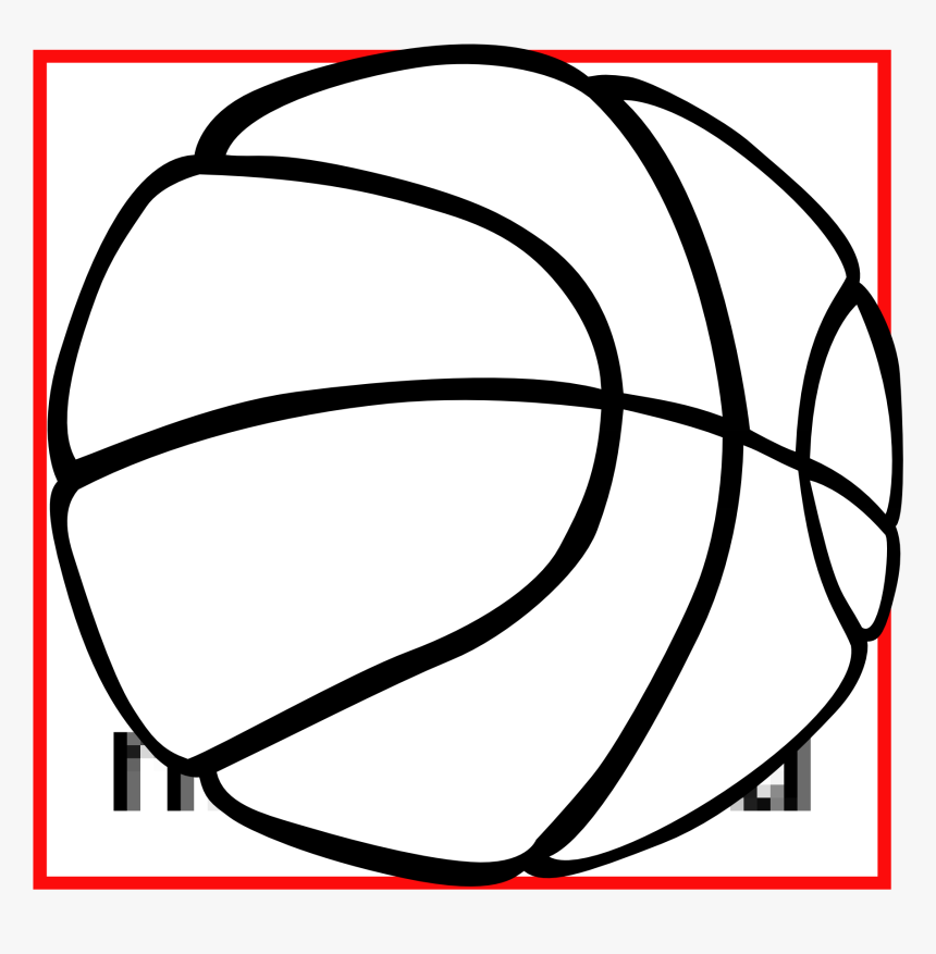 Basketball Line Art - Basketball Clip Art, HD Png Download