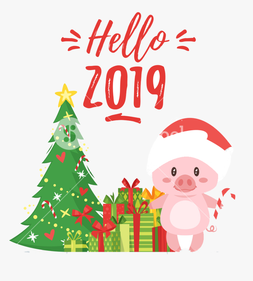 Happy New Year Png Image - 2019 New Year Cartoon, Transparent Png