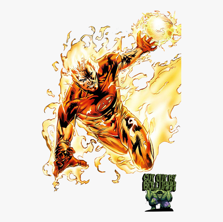 Human Torch Comic, HD Png Download