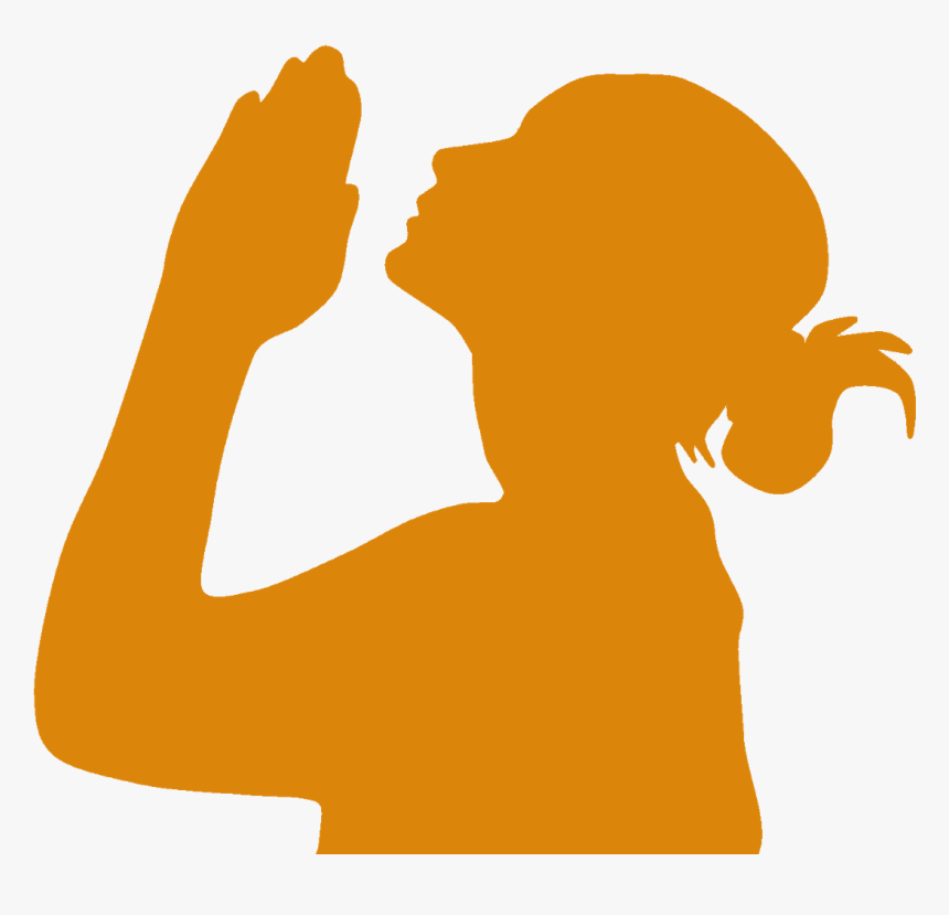 Prayer Flowing Finance - Free African American Woman Profile Silhouette, HD Png Download