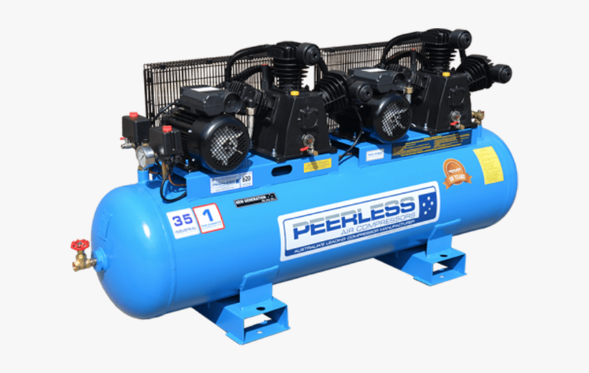 Peerless Air Compressor Single Phase Twin Pump High - Machine, HD Png Download