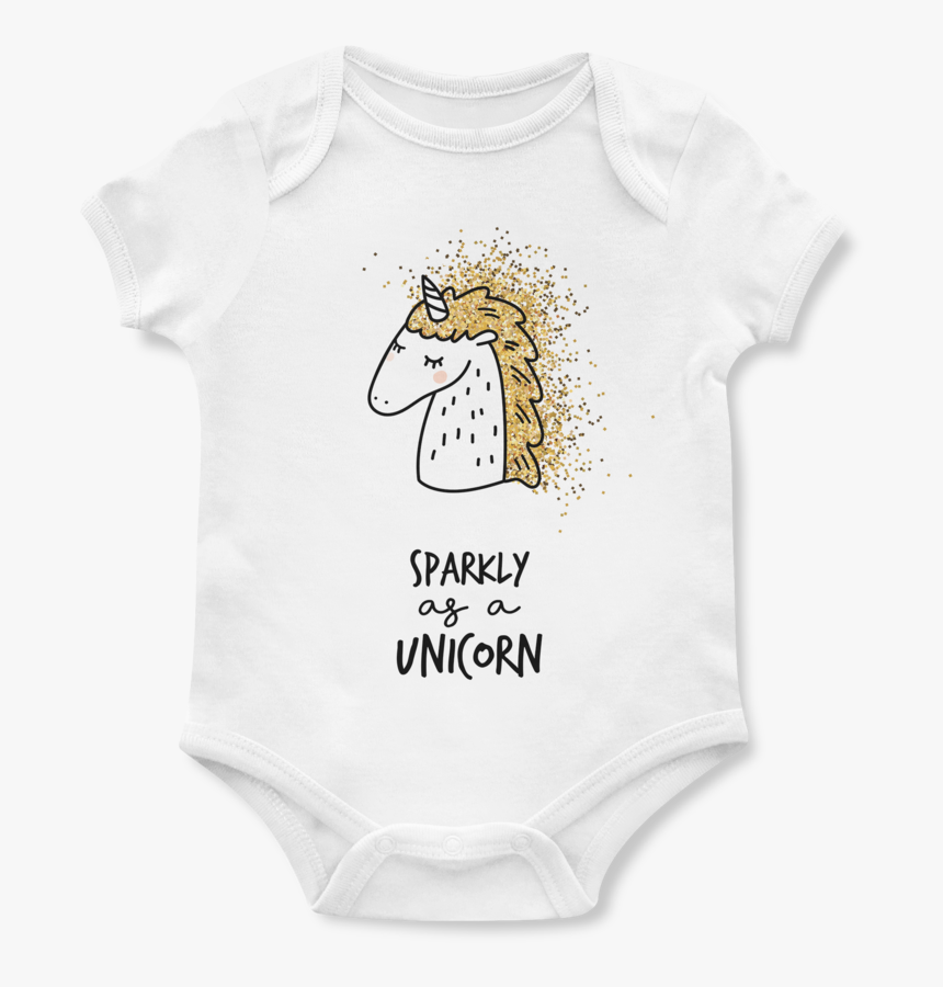Sparkly As A Unicorn Baby Onesie - Rough Collie, HD Png Download
