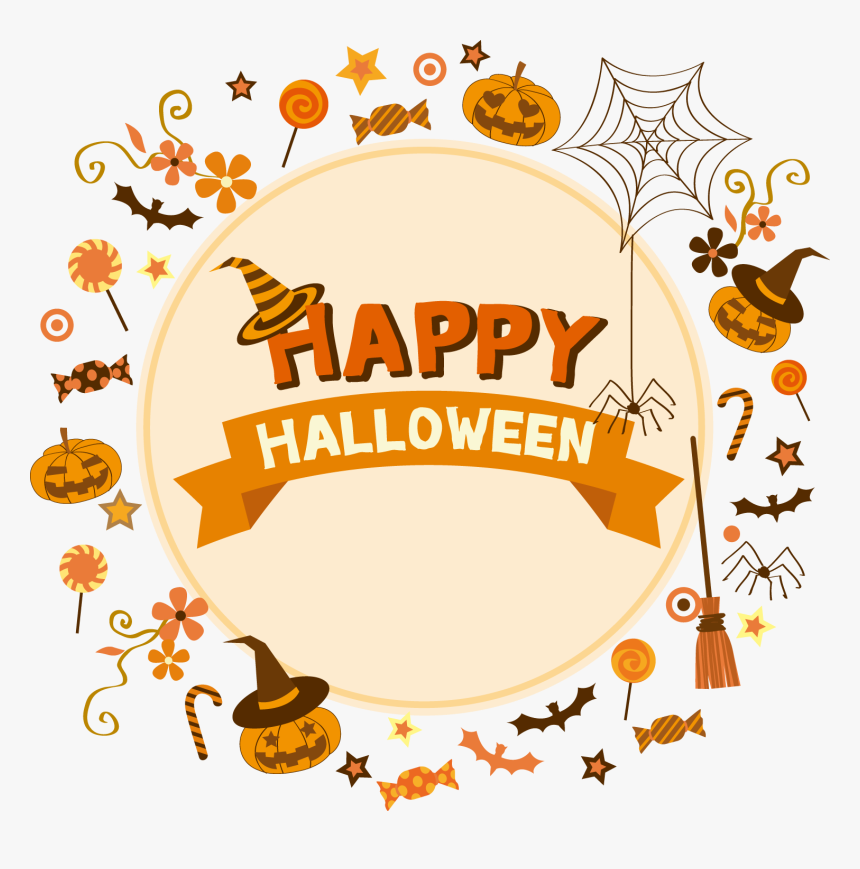 Halloween Poster Clip Art - Happy Halloween A Color, HD Png Download