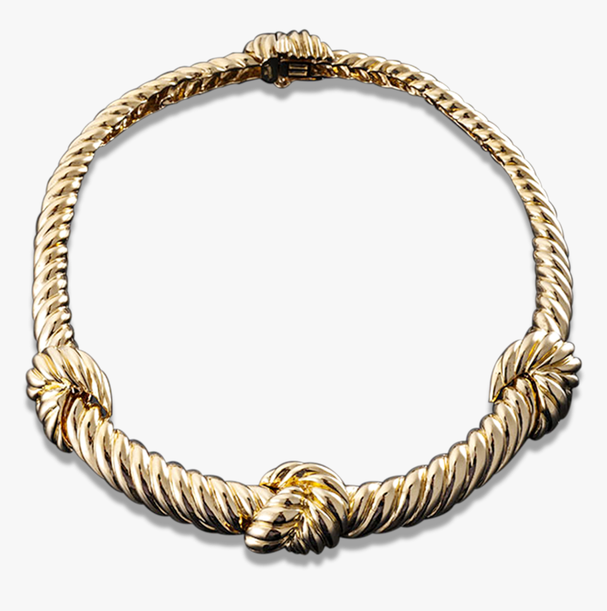 David Webb Gold Knot Necklace - Bracelet, HD Png Download