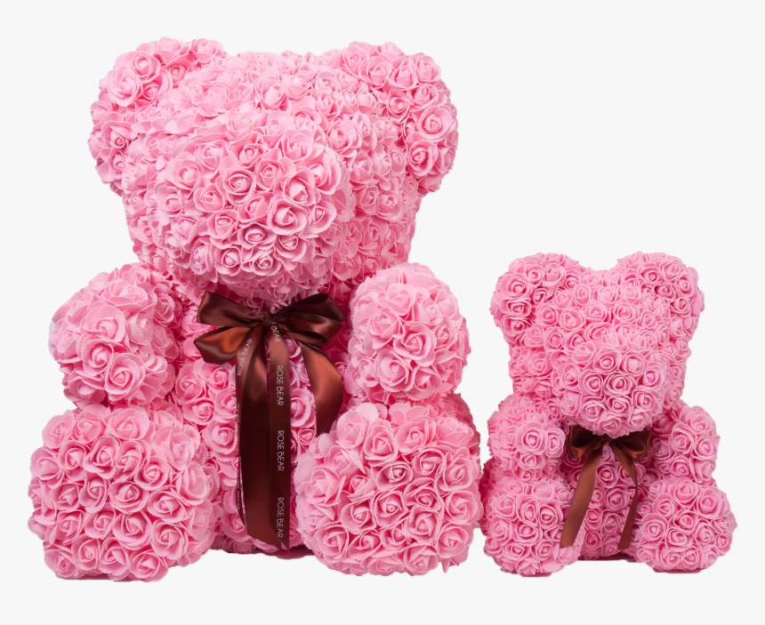 Мишка Из Роз 70 См, HD Png Download