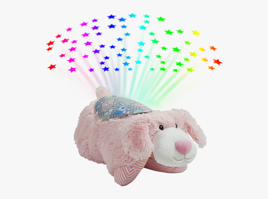 My First Pink Puppy Sleeptime Lite And Colorful Stars - Pillow Pets Sleeptime Lites, HD Png Download