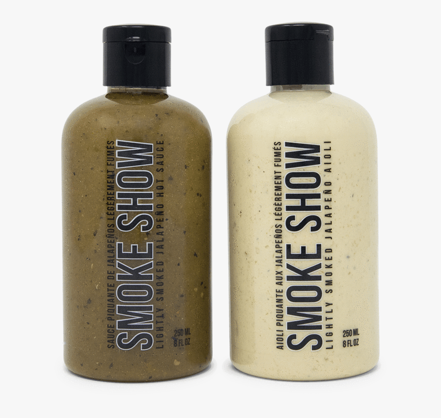 Smoke Show Is A Jalapeño-based Hot Sauce That Is Equal - Glass Bottle, HD Png Download