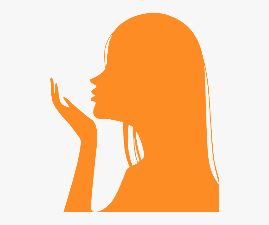 Woman Hair Silhouette Png, Transparent Png