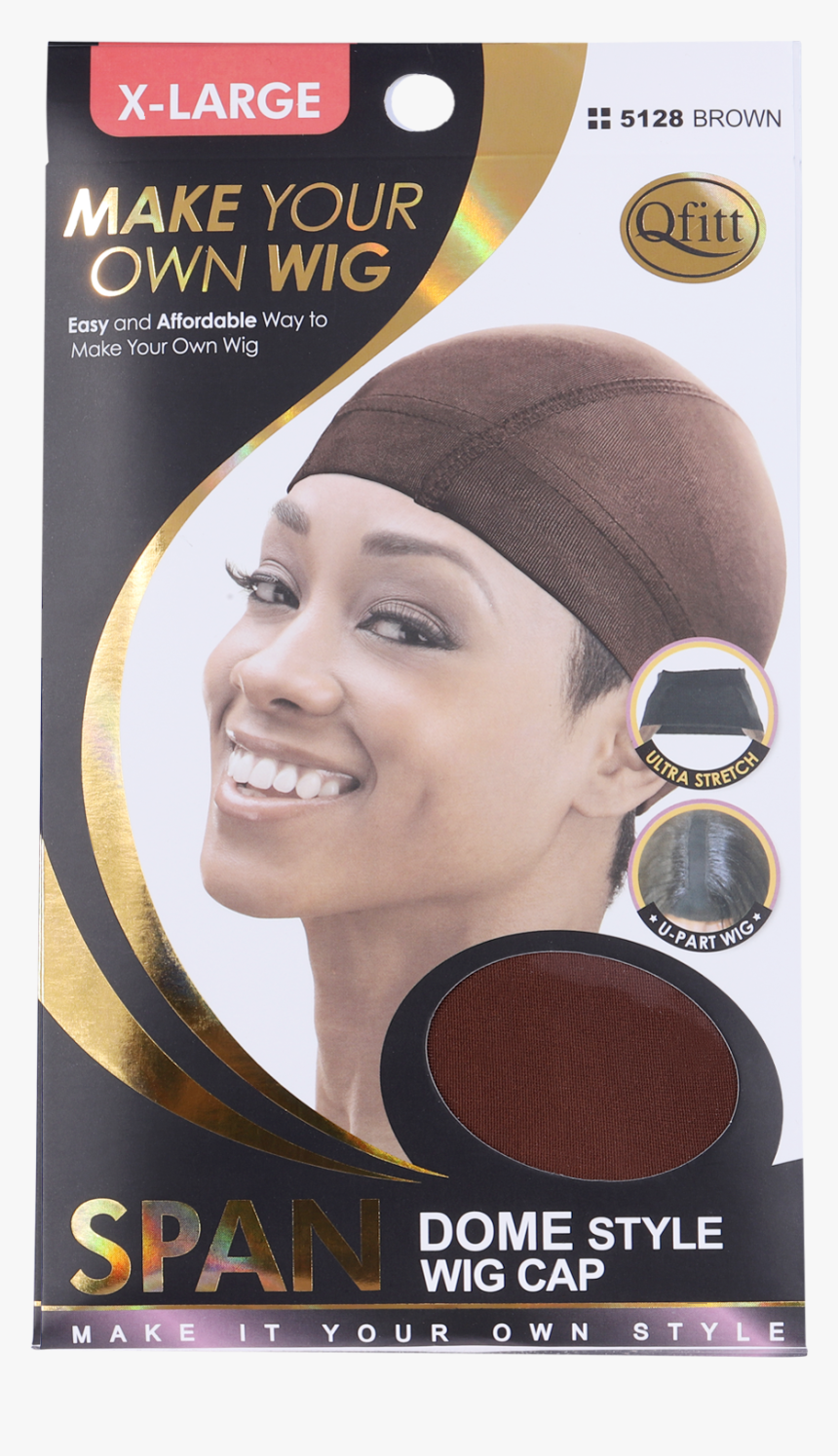 M & M X-large Span Dome Style Wig Cap Brown - Dome Wig Cap, HD Png Download