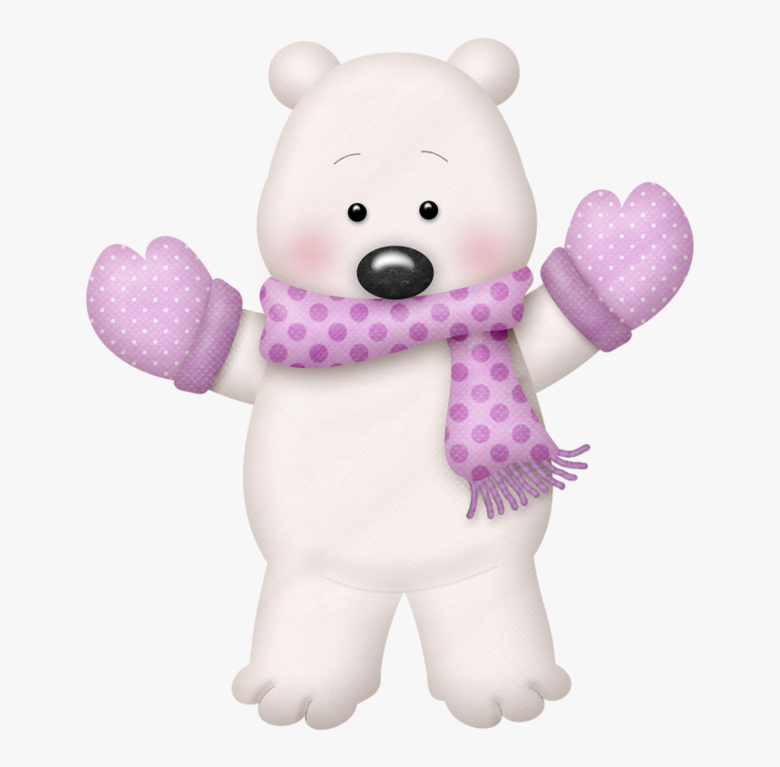 Winter Polar Bear Clipart, HD Png Download