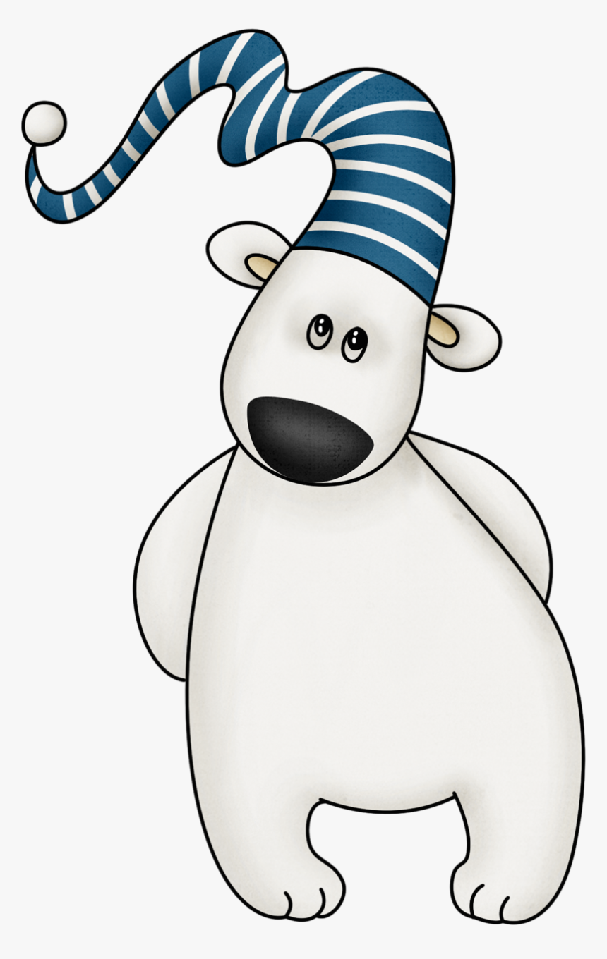 Mis Laminas Para Decoupage - Winter Polar Bear Clip Art, HD Png Download