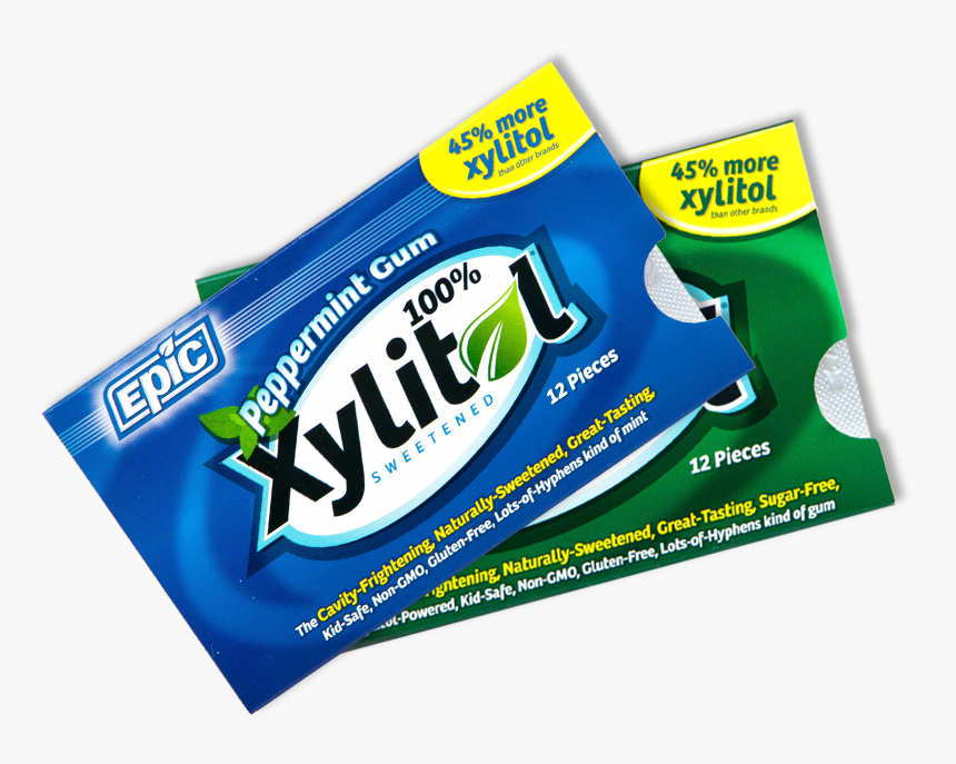 Spearmint And Peppermint Flavors - Goma De Mascar Con Xilitol, HD Png Download