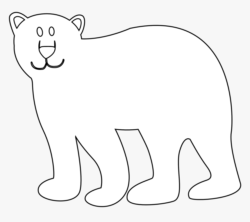 Bear Black And White Black And White Clipart Bear Free - Bear Black And White Clipart Transparent Background, HD Png Download