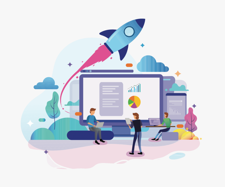 Website Design & Development - Lead Generation Rocket Clipart, HD Png Download