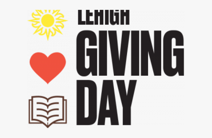 Lehigh University Giving Day Logo With Sun Heart And - Heart, HD Png Download