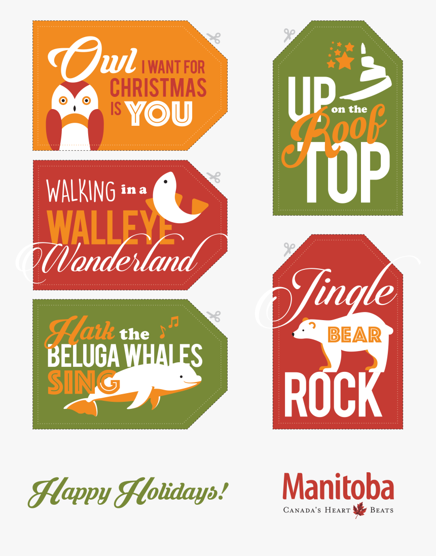Manitoba Themed Gift Tags - Manitoba, HD Png Download