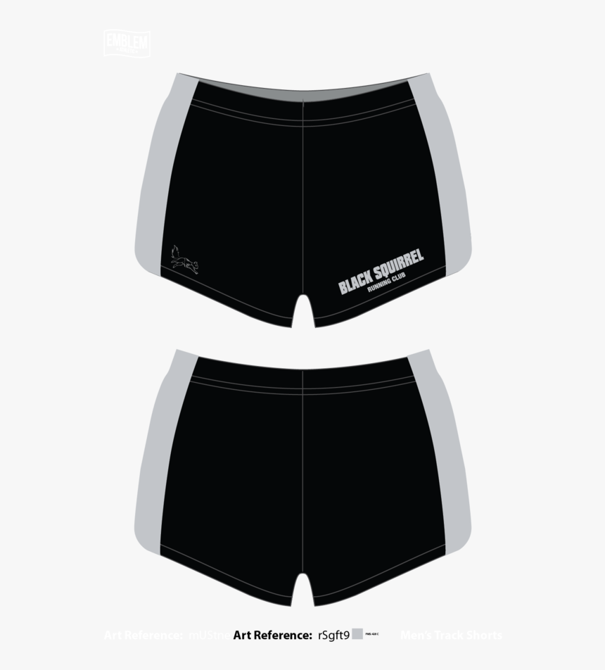 Black Squirrel Running Club Track Shorts - Underpants, HD Png Download