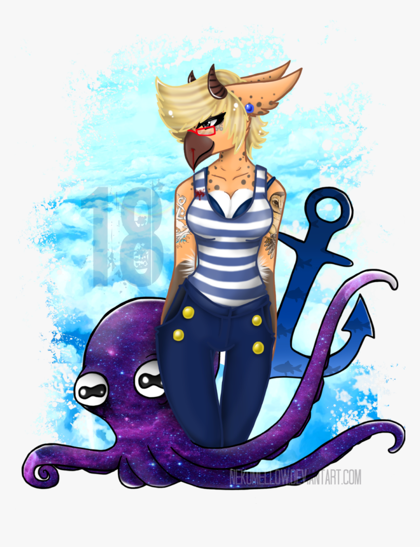 Happy 18th Birthday Owl By Nekomellow - Illustration, HD Png Download