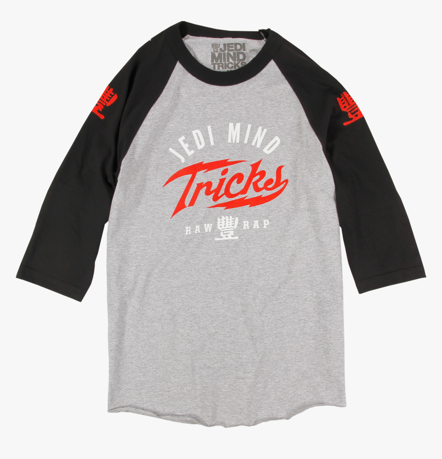 Jmt Bolt Black/heather Grey Raglan - Long-sleeved T-shirt, HD Png Download