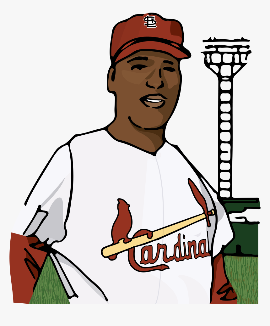 Sad Clipart Baseball Player - Cardinals, HD Png Download