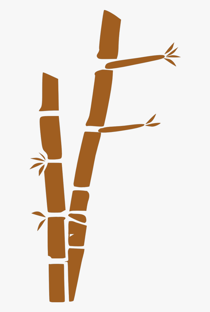 Bamboo Silhouette Png, Transparent Png