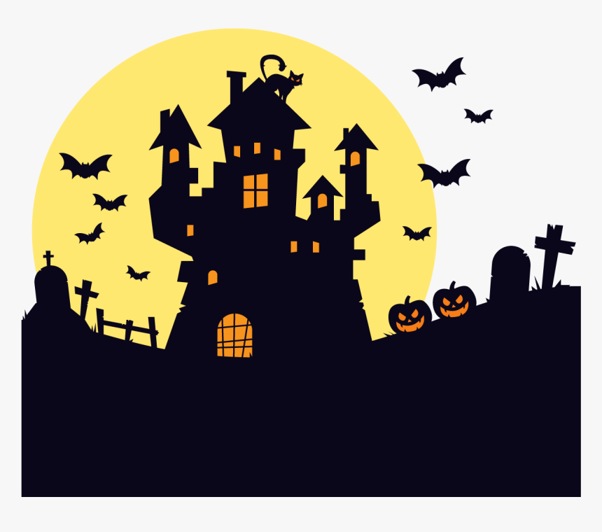 Kansas Pumpkin Pie Scary Maze Prank Falling Balls Stickman - Silhouette Halloween Haunted House, HD Png Download