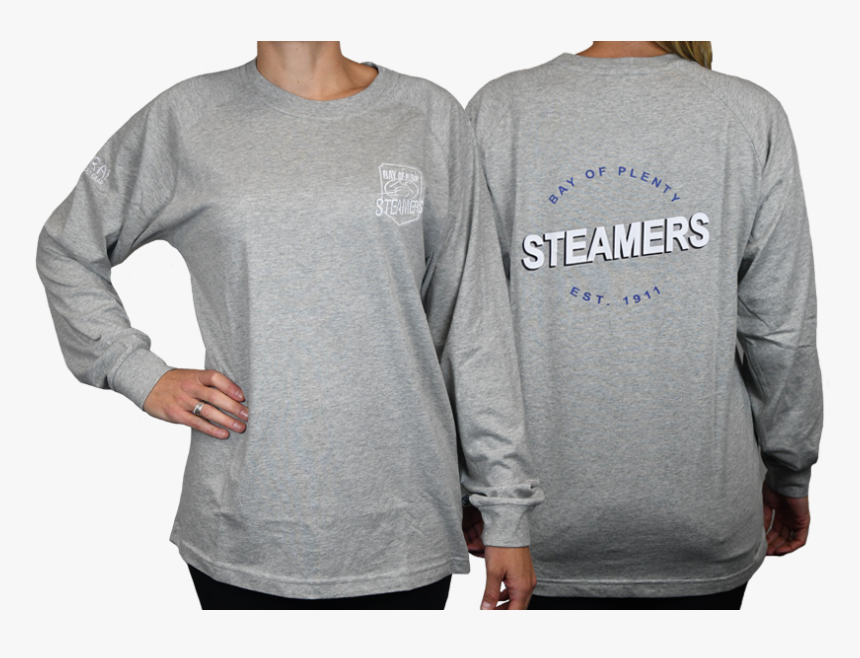 Grey Steamers Longsleeve - Long-sleeved T-shirt, HD Png Download