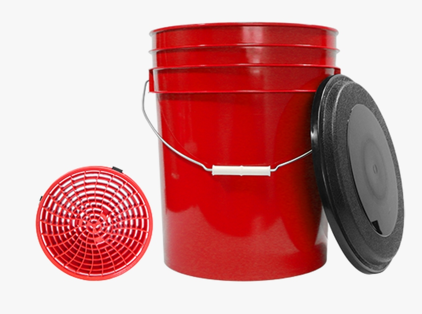 Mtm Red 5 Gallon Bucket, Lid, And Dirt Lock Grid - Circle, HD Png Download