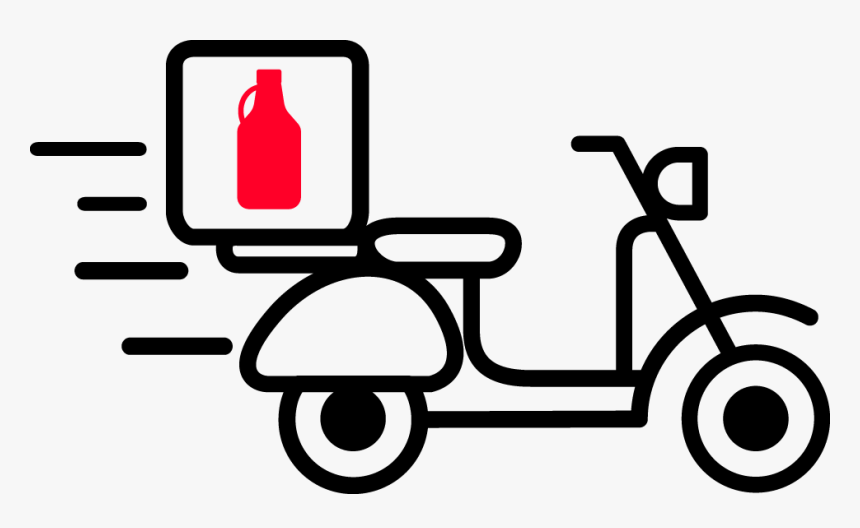 Scooty Bike Line Icon, HD Png Download