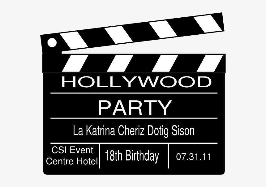 18 Birthday Hollywood Théme, HD Png Download