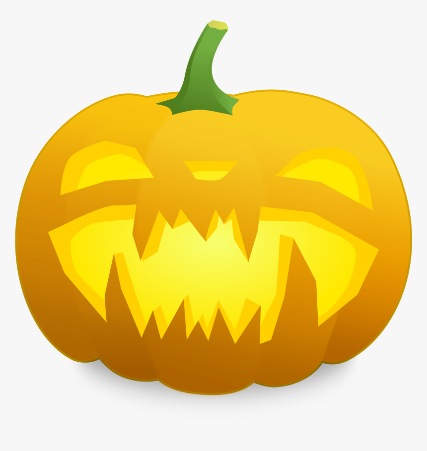 Scary Jack O Lantern Png - Black And White Jack O Lantern, Transparent Png