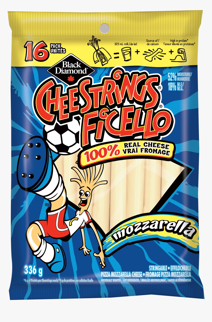 Mozzarella Cheestrings - Black Diamond Cheestrings Calories, HD Png Download