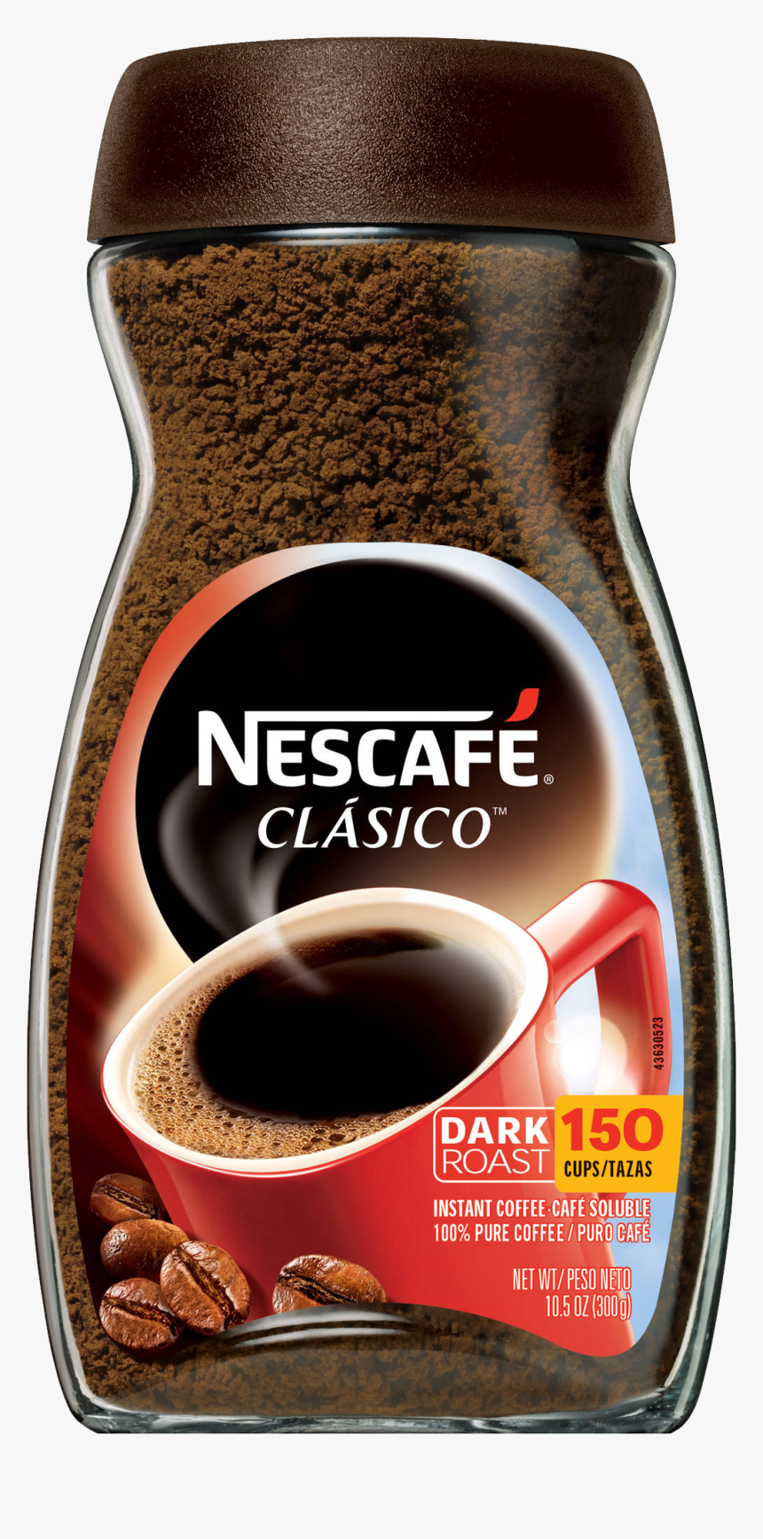 Coffee Jar Png - Nescafe Coffee Dark Roast, Transparent Png