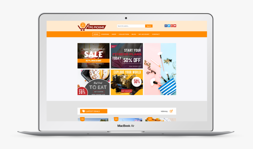 Tpg Pickme Free Responsive Wordpress Theme Laptop - Wordpress Add Theme Laptop, HD Png Download