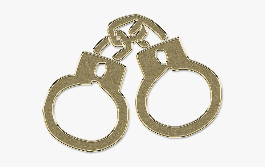 Esposas, Grilletes, Oro, Cadena, Bdsm, Fetiche, Signo - Handcuffs Bdsm Png, Transparent Png