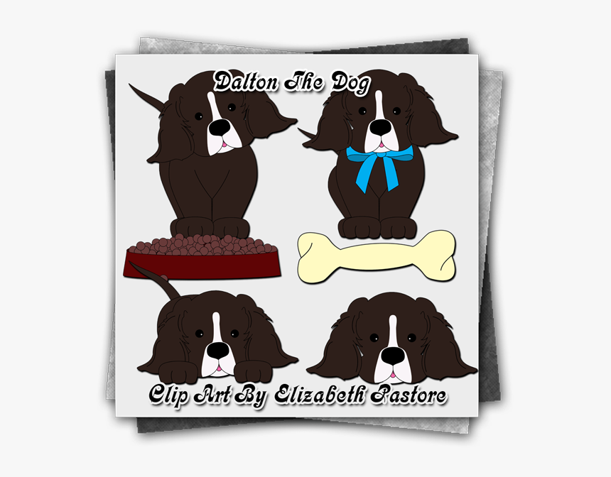 Dog Clip Art, Brown Dog, Dog Cards, Dog Bones, Printable - French Spaniel, HD Png Download