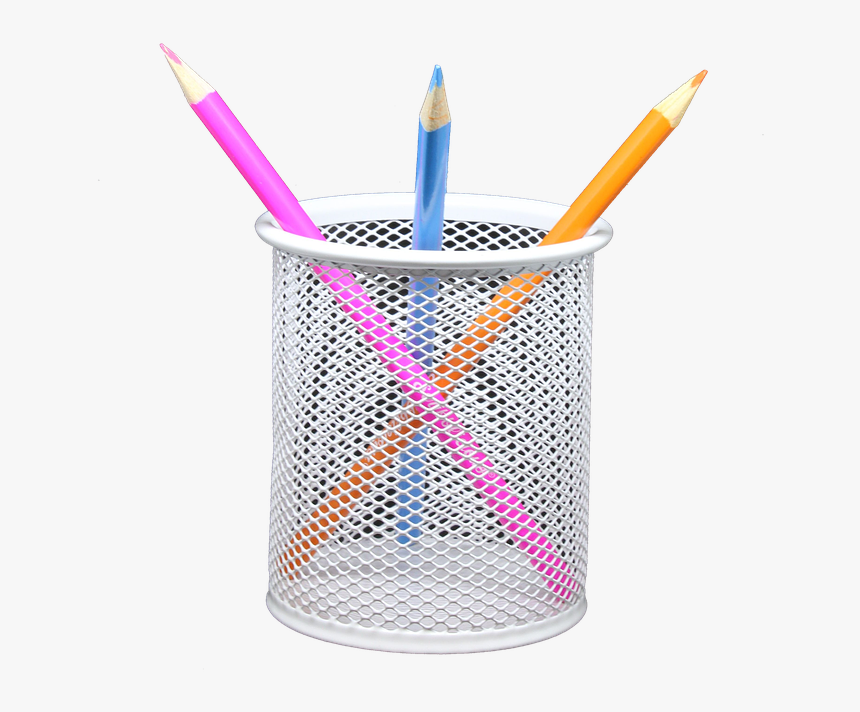 Pencil, Holder, Png, Coloured, Draw, Sketch, Art, Color - Transparent Background Pencil Holder Png, Png Download