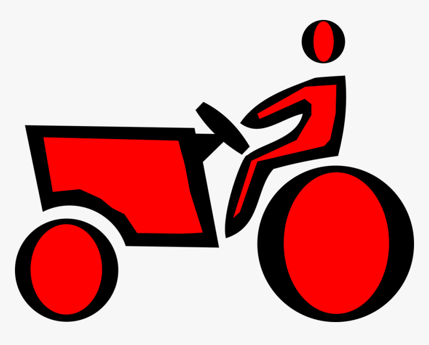Red Tractor Clip Art - Tractor Icon, HD Png Download