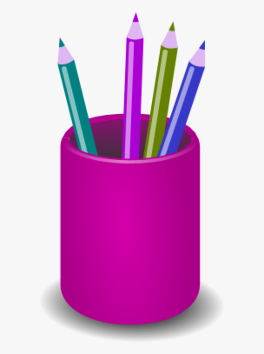 Clip Art Pencil Cup Clipart Pot Of Pencils Clipart, HD Png Download