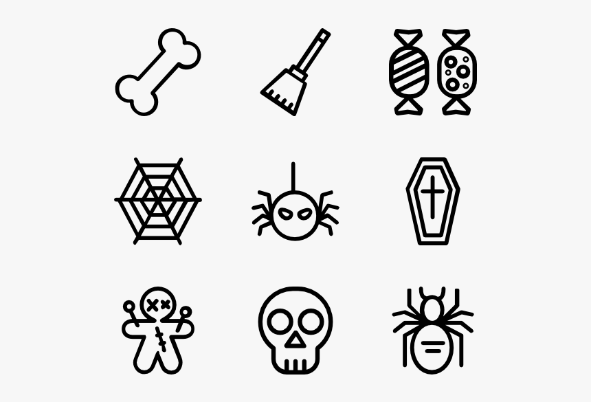 Metropolicons Halloween - Hand Drawn Icon Png, Transparent Png