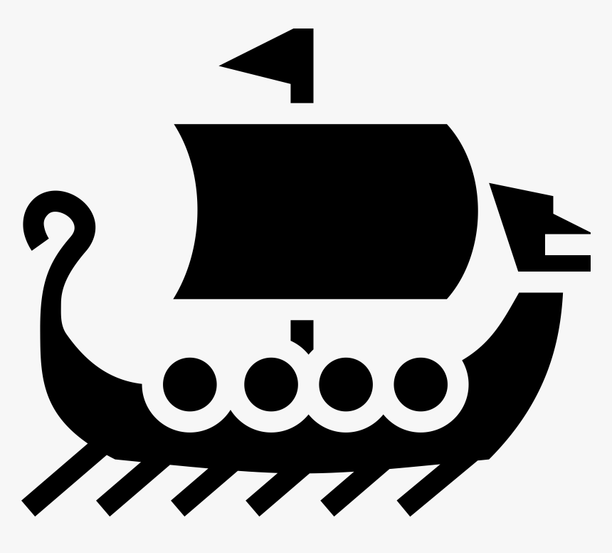 Monochrome - Viking Ship Transparent Background, HD Png Download