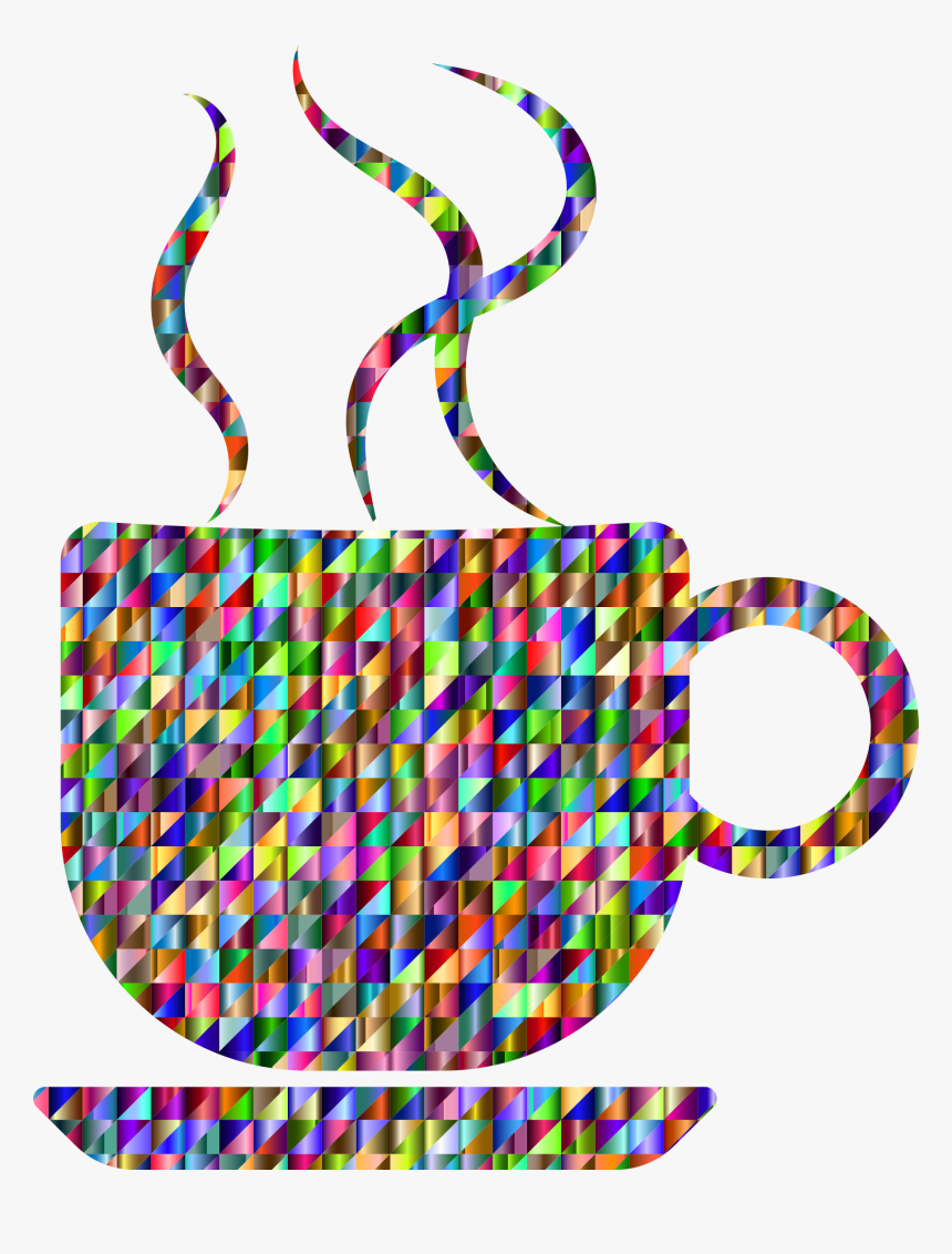 Chromatic Triangular Coffee Cup Clip Arts - Portable Network Graphics, HD Png Download