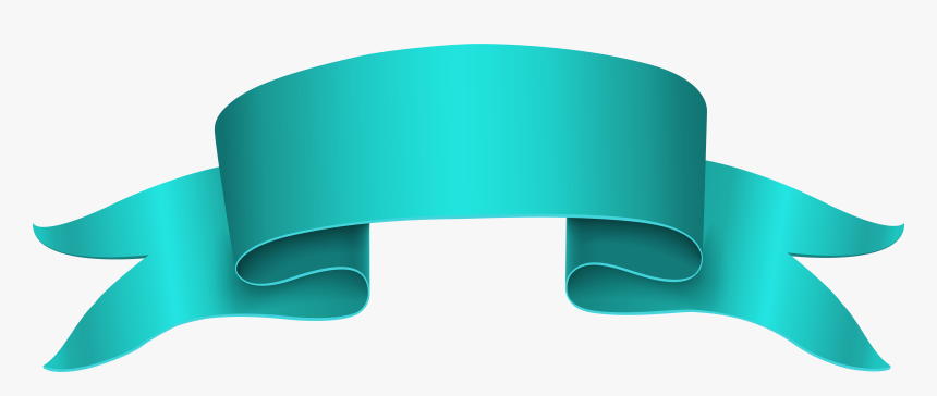 Transparent Blue Ribbon Banner Png - Ribbon Light Blue Png, Png