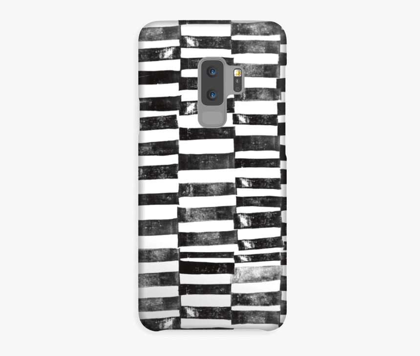 Black Painted Lines Case Galaxy S9 Plus - Mobile Phone, HD Png Download