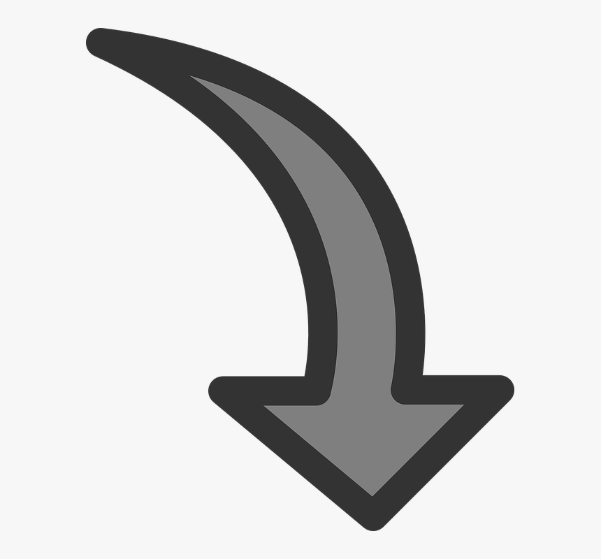 Flecha, Rotar, La Rotación, Abajo - Rotate Arrow Png, Transparent Png