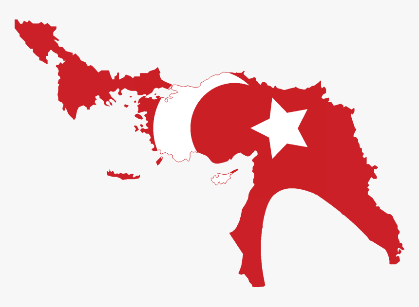 Flag Map Of Ottoman Empire Ottoman Empire Flag Map, HD Png Download