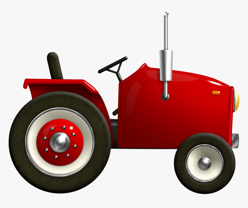 Picture Royalty Free Download Agriculture Clipart Framer - Tractor Red Transparent Background Png File, Png Download
