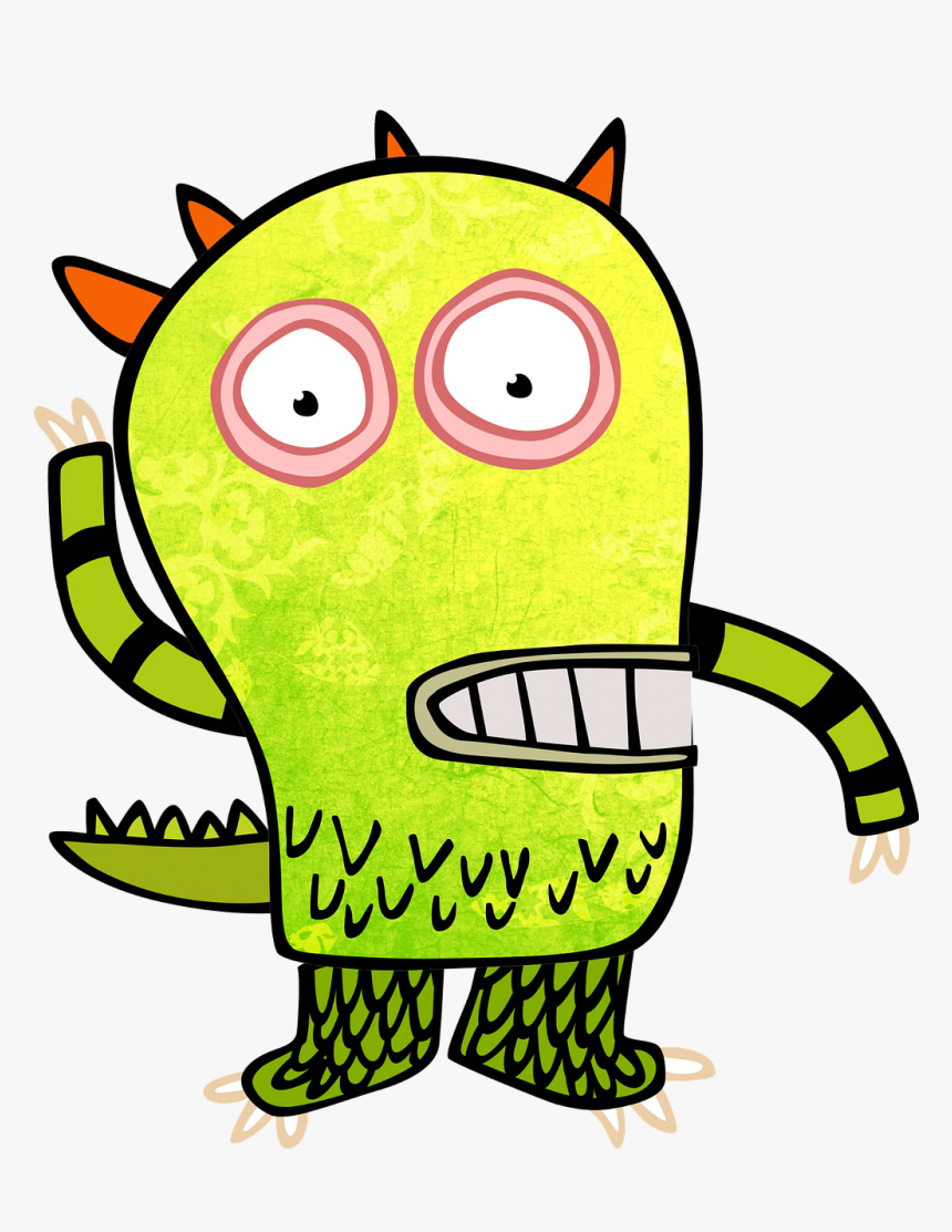 Free Illustration Monster Vector Kids Image Clipart - Kids Art Monster, HD Png Download