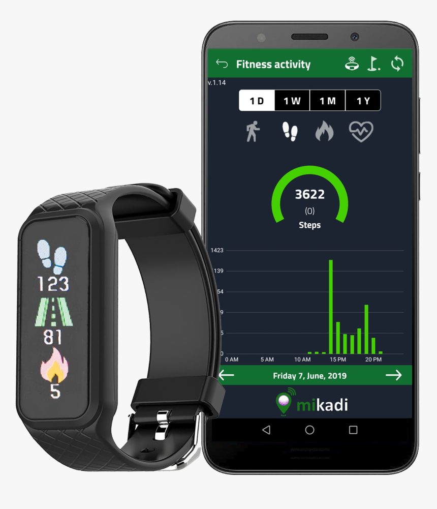 Skmei Men Women Smart Watches Heart Rate Sleep Digital, HD Png Download